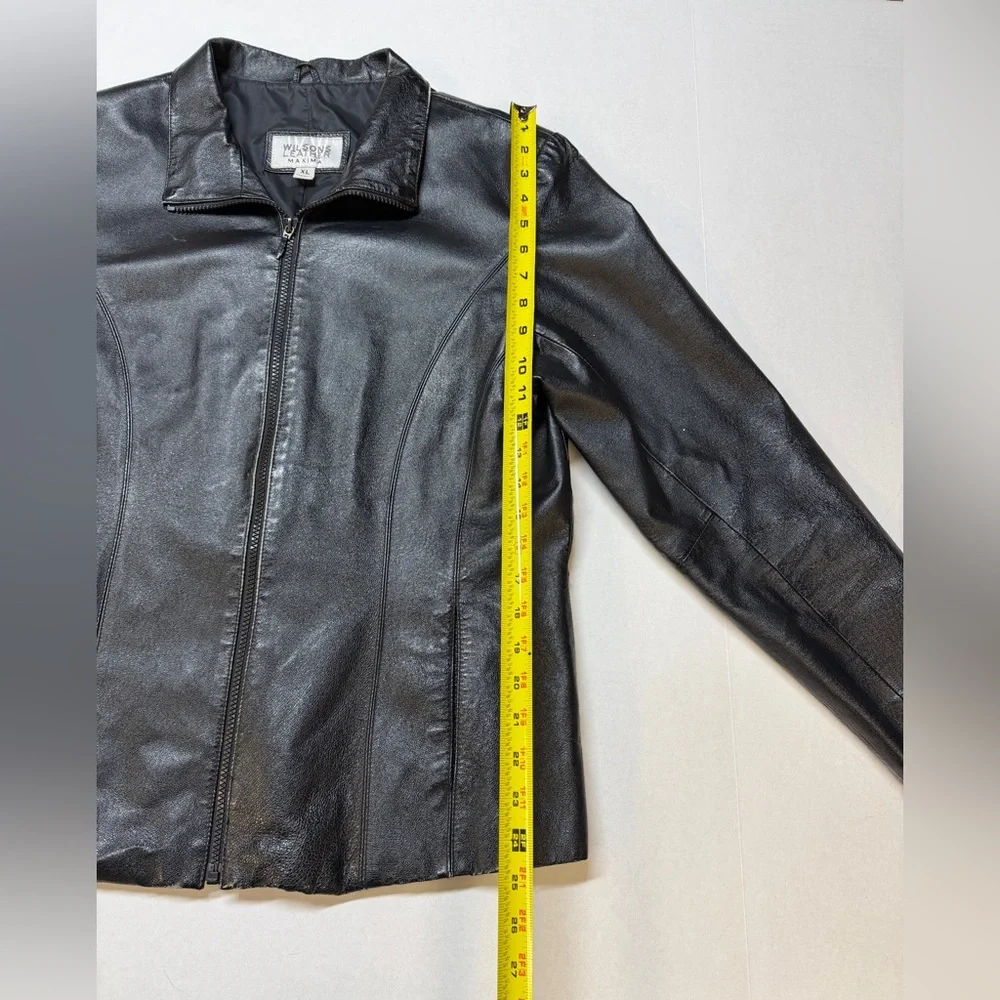 Wilsons Leather Maxima XL Vintage‎ Zip Up Jacket